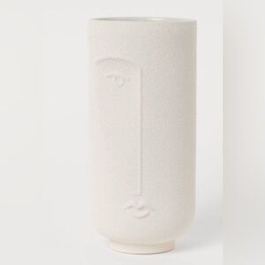 H&M Face Embossed Vase